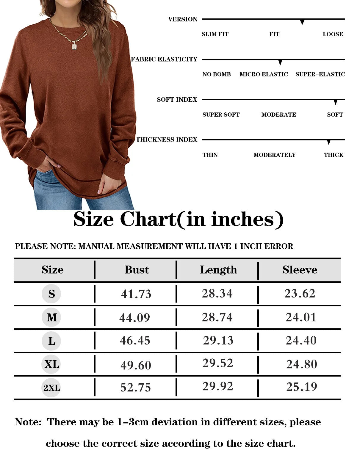 Sweatshirts for Women Crewneck Casual Long Sleeve Shirts Tunic Tops