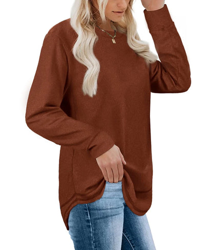 Sweatshirts for Women Crewneck Casual Long Sleeve Shirts Tunic Tops