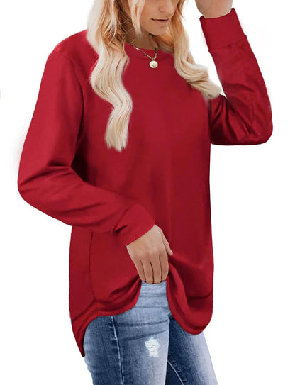 Sweatshirts for Women Crewneck Casual Long Sleeve Shirts Tunic Tops